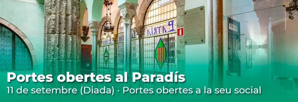 CEC_cat's tweet photo. 😍🏛️ Aquest proper 11 de setembre, el @CEC_cat tornem a obrir les portes per celebrar la diada de #Catalunya: podreu visitar la nostra emblemàtica seu situada al carrer del Paradís número 10 de #Barcelona.
+ info i inscripcions: https://t.co/q7e7yRESUQ
Us hi esperem! https://t.co/PjJoetknPF