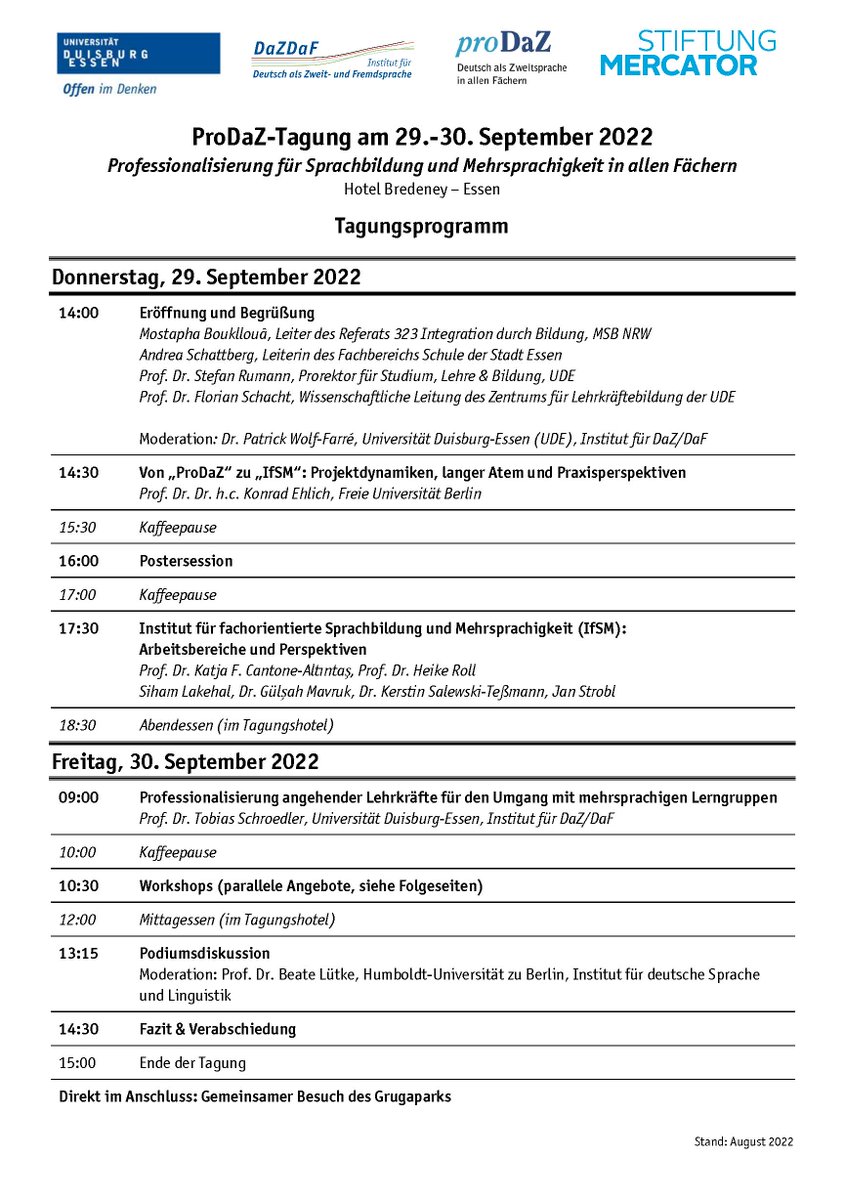TobySchroedler's tweet photo. Freue mich sehr auf die #ProDaZ Tagung in drei Wochen. Anmeldung ist derzeit noch möglich https://t.co/gC7EIm0ggv (Teilnahme kostenfrei). Hoffe das ein oder andere bekannte Gesicht zu sehen 🙂 https://t.co/tP0CVAVWfw