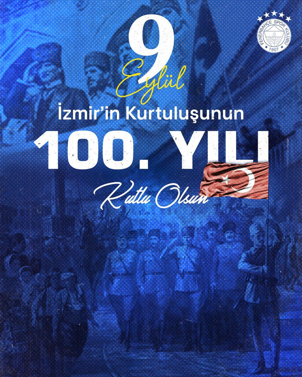 🇹🇷 İzmir’in düşman işgalinden kurtuluşunun 100. yılı kutlu olsun! #9eylül