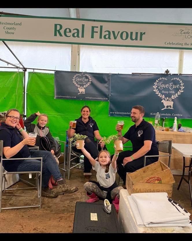 A big thank you to all those that came to see us and support us at Westmorland county show I’ve the last 2 days. So many lovely comments about our ewes milk #cheeses and #gelato a real family team effort 👍👌#westmorlandshow