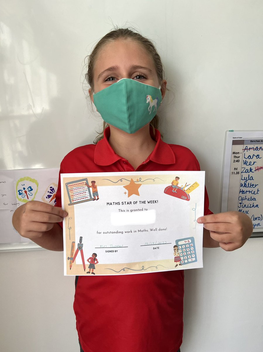 Congratulations to our brilliant Year 5 maths star of the week who comes from Bu Tinah class this week! ⭐️ Keep up the great work! I wonder which class it will come from next week? <a href="/DBSJP_Maths/">DBSJP | Maths</a>