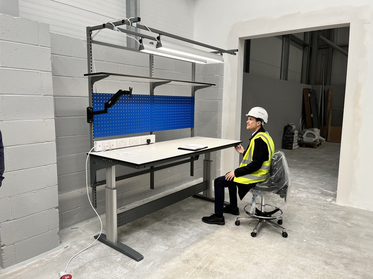 Not just office furniture. Electric height adjustable laboratory benching installed on recent project.