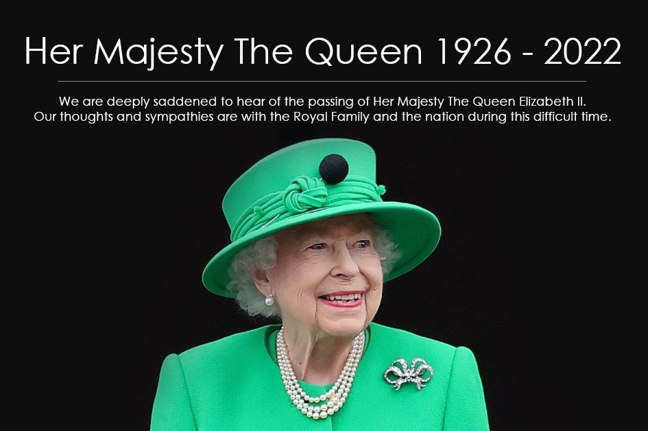 TheMainsofDrum's tweet photo. We are deeply saddened to hear of the passing of Her Majesty The Queen Elizabeth II. We reflect with gratitude and admiration on an extraordinary lifetime of service. https://t.co/eXADKK92cG