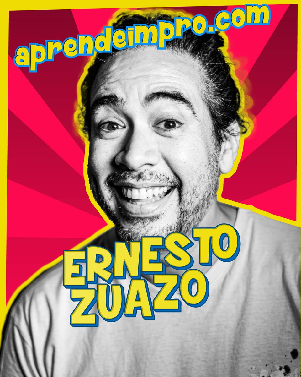improimpar's tweet photo. #NuestrosProfes
Aprende impro con Zuazo.
Formado en el Teatro Nacional Cervantes en Argentina, clown, bufón, mascara neutra y commedia dell'arte. Más de 25 años haciendo e investigando la impro
Siempre tiene una nueva anécdota que no sabes si creerte.
https://t.co/mDo0z1WZ1y https://t.co/Fica3WyOTj