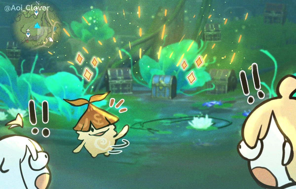 [2/2] Aranara treasure trove

I gonna help em all this weekend~ they're so cute, music aranara, confused aranara that I need to shoot dendro, aranara attacked by hillychuchu, aranara asking to play games, etc hahaa XD
#原神 