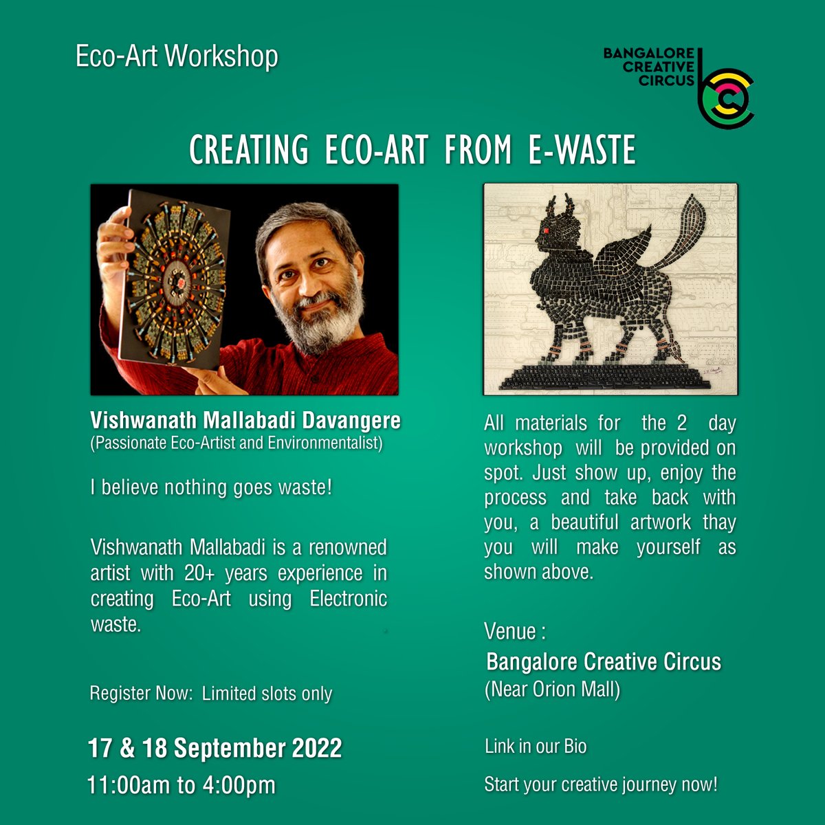 upcycle_artist's tweet photo. WORKSHOP - Create Eco-Art from E-Waste https://t.co/xmItF53fF1
