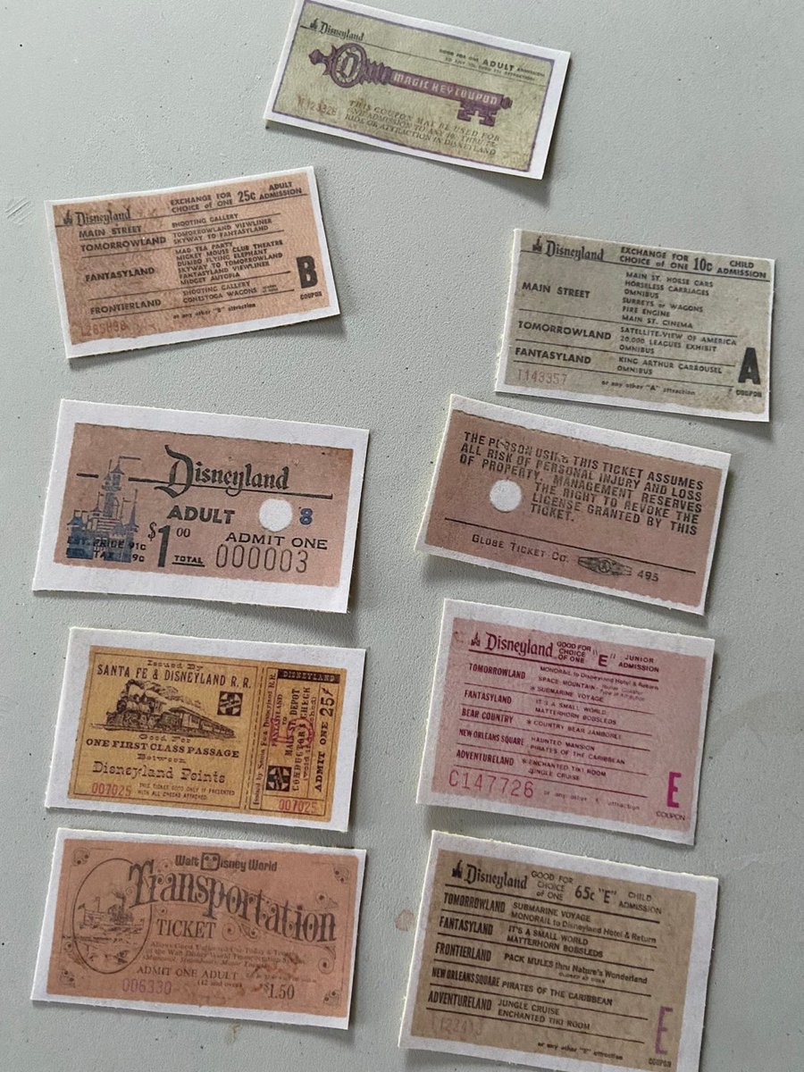 Excited to share this item from my #etsy shop: Disney inspired vintage tickets waterproof sticker set Disneyland Matte white https://t.co/RLvn9PQ2TW https://t.co/0qPPoLQSk5