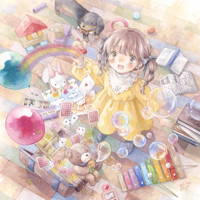 #カラフルな作品を見せてほしいです普段そこまでカラフルな作風ではないのですが、中でもカラフルになったなと思う作品たちを 
