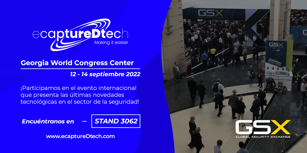 ecaptureDtech's tweet photo. Participamos en esta nueva edición de Global Security Exchange (GSX) , que es el evento que conecta los mayores avances de la seguridad de todo el mundo. 

¡Te esperamos!
📍 Centro Mundial de Congresos de Georgia.
📆 12-14 septiembre 2022.

#security #GSX22 #ecaptureDtech https://t.co/ULmYeXoAQL