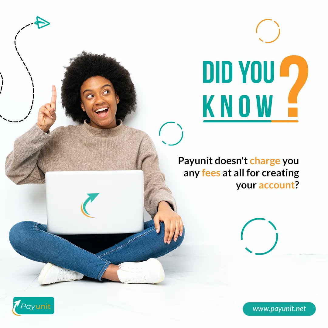 PayUnit7's tweet photo. YES! Payunit doesn't charge you any fees at all. 

Payunit only charges your business for each successful transaction.

Sign up for free here➡️ https://t.co/9rhpDBnqLT 

#payunit #paymentgateway #paymentsolutions #paymentprocessing #payments #ecommerce #payment #business https://t.co/quHj67xg9c