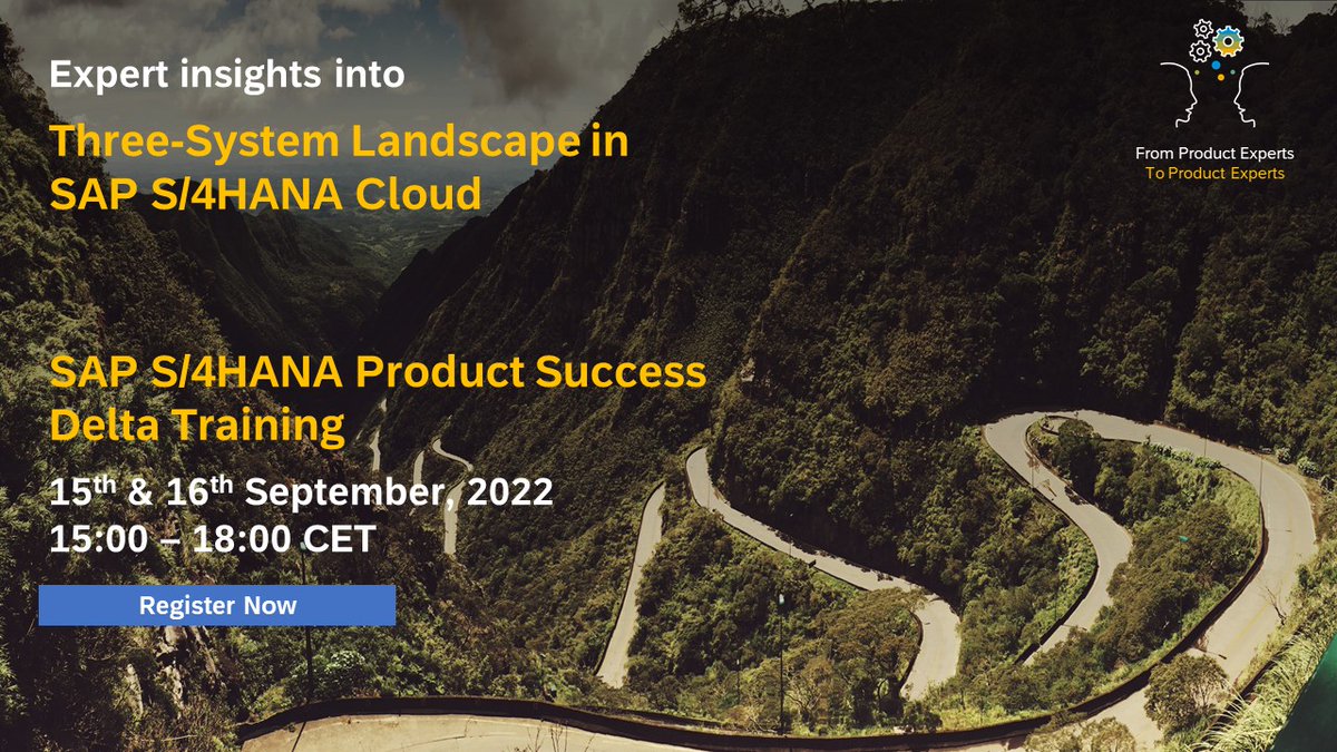 Looking for expert insights into Three-System Landscape in #SAP #S4HANA #Cloud? Join these sessions on September 15 and 16, 3:00 p.m. - 6:00 p.m. CET as part of the #SAP #S4HANA Product Success Delta Training open to all <a href="/SAP/">SAP</a> Partners. <a href="/SAPCloudERP/">SAP Cloud ERP</a>

imsap.co/6016MOJl8