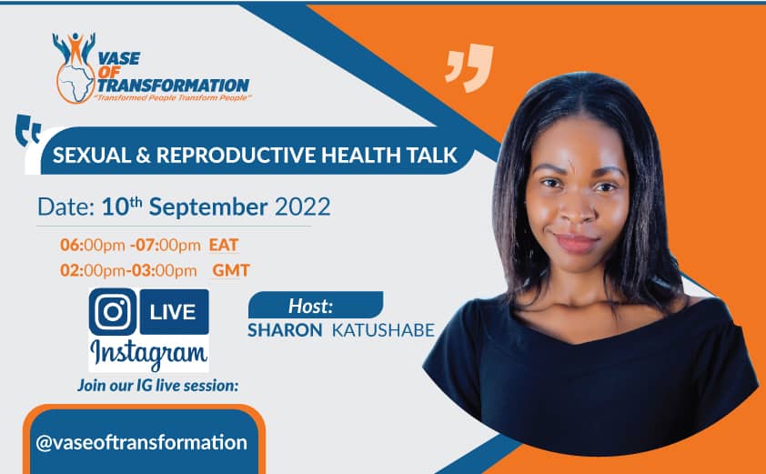VaseWetransform's tweet photo. We are committed to increasing access to knowledge and information about your health and wellbeing.
Join the Sexual and Reproductive Health Talk tomorrow the 10th of September 2022 on our Instagram live hosted by @SharonKatushabe
#eachonereachoneteachone https://t.co/61Ixam1mbl