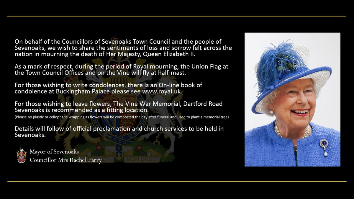 HouseInBasement's tweet photo. Message from the Mayor of Sevenoaks - Councillor Mrs Rachel Parry. https://t.co/8Voz9w9N3K