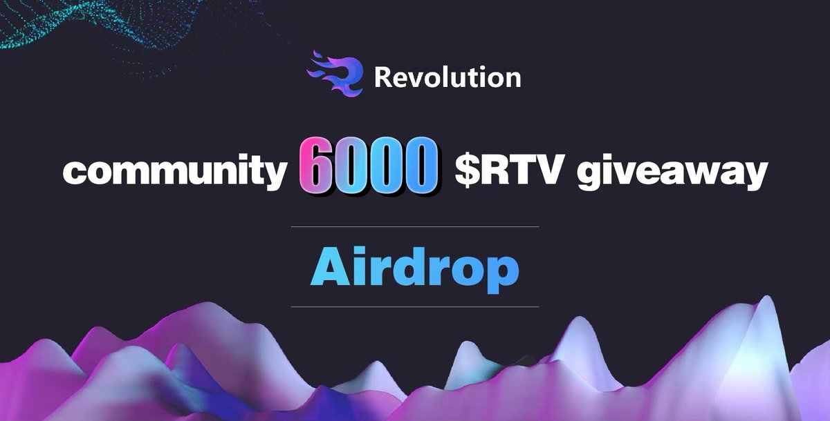 Revolution NFT (@nftrevo) on Twitter photo 📣#RevolutionNFT #airdrop is live now!
🎉Total for airdrop: 6,000 RTV
👉Use our airdrop bot in Telegram:
t.me/RevolutionNFT_…
🗓 Airdrop End: 25th September
🗓Airdrop Distribution: after the CEX listing <a href="/airdropinspect/">Airdrop Inspector</a> 📣#RevolutionNFT #airdrop is live now!
🎉Total for airdrop: 6,000 RTV
👉Use our airdrop bot in Telegram:
t.me/RevolutionNFT_…
🗓 Airdrop End: 25th September
🗓Airdrop Distribution: after the CEX listing <a href="/airdropinspect/">Airdrop Inspector</a>