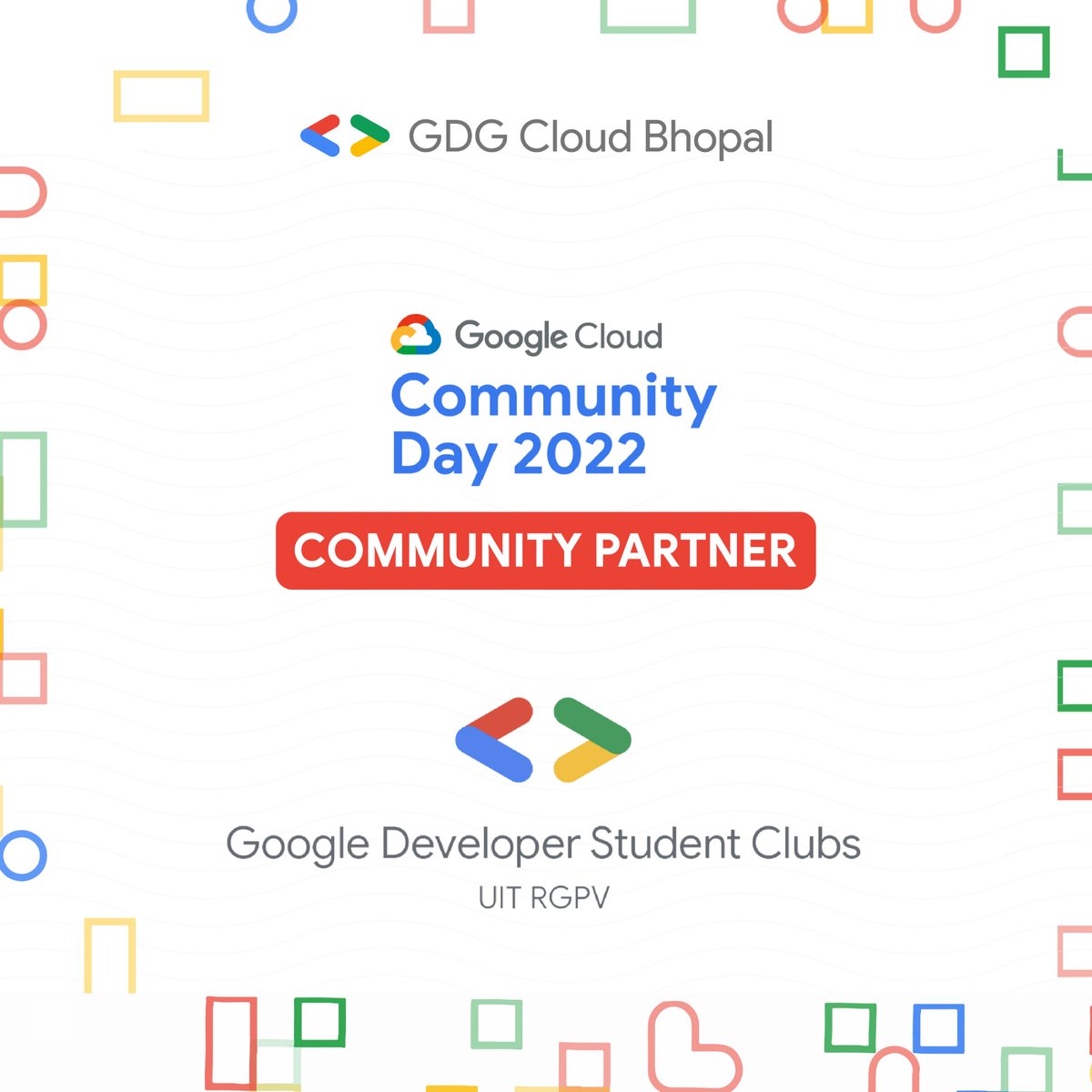 gdgcloudbhopal's tweet photo. We are glad to announce that @Gdsc_UitRgpv has joined us as our community partner for Cloud Community Days Bhopal '22.
Visit their Website -
https://t.co/eQOUuDan26
#technology #cloudexperts #collaboration #google #gdg #gdgcloud #ccd22 #bhopal #google #cloud #gdscuitrgpv https://t.co/13twhR6Lmk