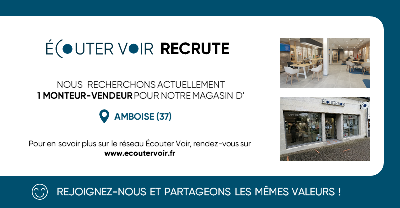 vyv3cvl's tweet photo. #RECRUTEMENT Notre magasin Écouter Voir Optique Mutualiste d'Amboise (37) recherche 1 monteur-vendeur en CDI pour novembre 2022.
📨 Postuler : https://t.co/vXRmEXsVcW
👍 Nos avantages : https://t.co/Y2kJPiR0Xn https://t.co/itqtepWrwU
