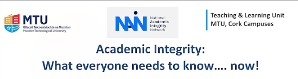 BolandMairead's tweet photo. @USI_Education speaking at @TLU_MTU's event on academic misconduct this morning, emphasising the importance of promoting and facilitating peer learning between students & open discussions between students & staff in combatting academic misconduct. https://t.co/1tDZJcb9AW