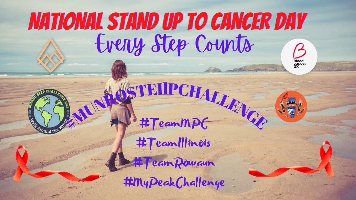 Day 9: @MyPeakChallenge #MunroStepChallenge and we peakers are going strong. Let’s raise funds on this National Stand up to Cancer Day for @bloodcancer_uk