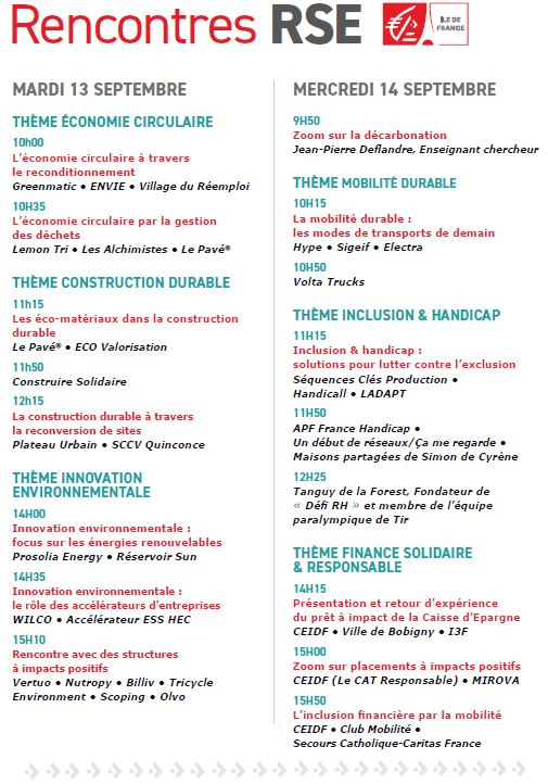 📢 SAVE THE DATE : les 13 &amp; 14 septembre prochains aura lieu le salon <a href="/PRODURABLE/">Salon PRODURABLE</a> 

👉Retrouvez-nous sur le stand PU27 pour se rencontrer, échanger et partager avec de nombreux acteurs #engagés !

👉Retrouvez l'éclairage de nos experts sur les ateliers et tables rondes ⤵️