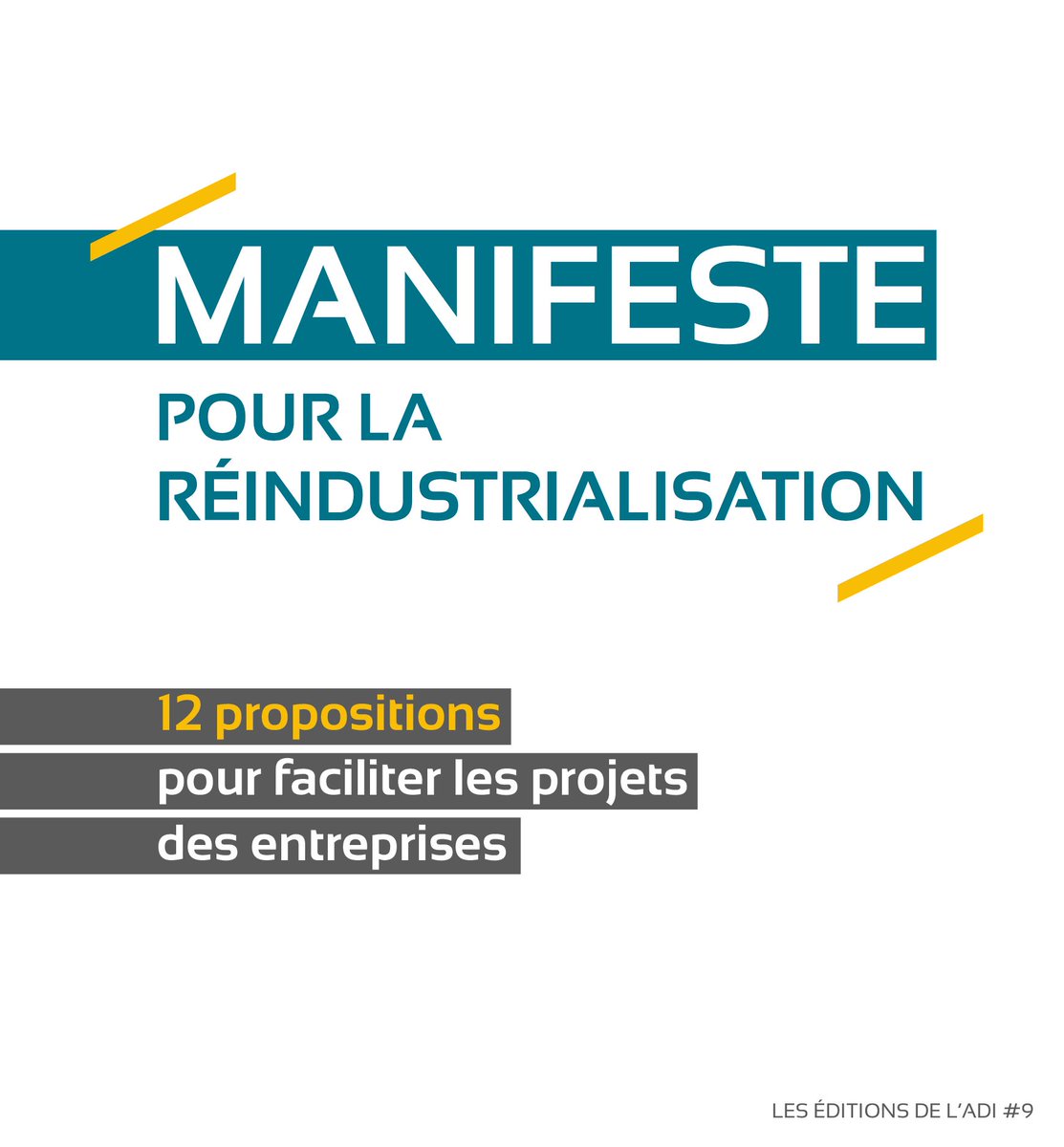 [OUVRAGE]🔔12 #propositions pour #réindustrialiser la France. 

Les directeurs #immobiliers, sont en première ligne pour constater les obstacles à surmonter et proposer des solutions pour y parvenir.

Pour découvrir le manifeste, c’est par ici !
👉adi-france.fr/produit/manife…👈