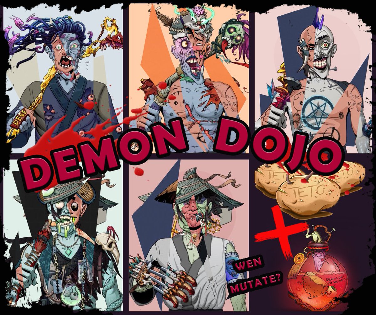 YO when mutate??? Made a up-to date poster!
Gett sum TeTo! wid a nicce dRenkkkkk! and a dEgen ov course! <a href="/DegenDojoNFT/">Degen Dojo NFT {⛩️}</a> WEN MuuuuTateeeeeee??? 😈