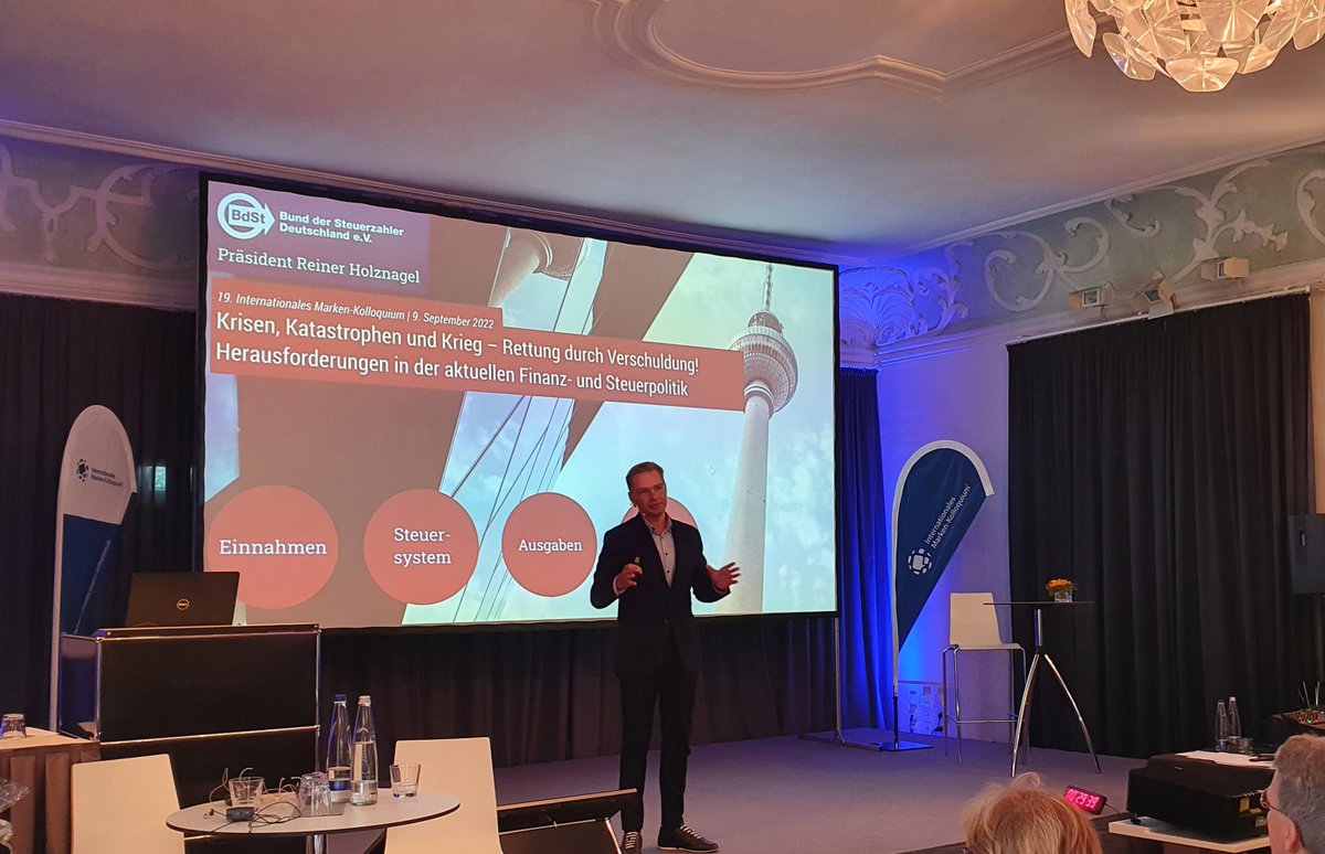 #IMK2022 Er ist das Finanzgewissen der Bundesrepublik. In seinem Vortrag spricht Reiner Holznagel, Präsident des Bundes der #Steuerzahler Deutschland e.V. über Herausforderungen in der aktuellen Finanz- und #Steuerpolitik.