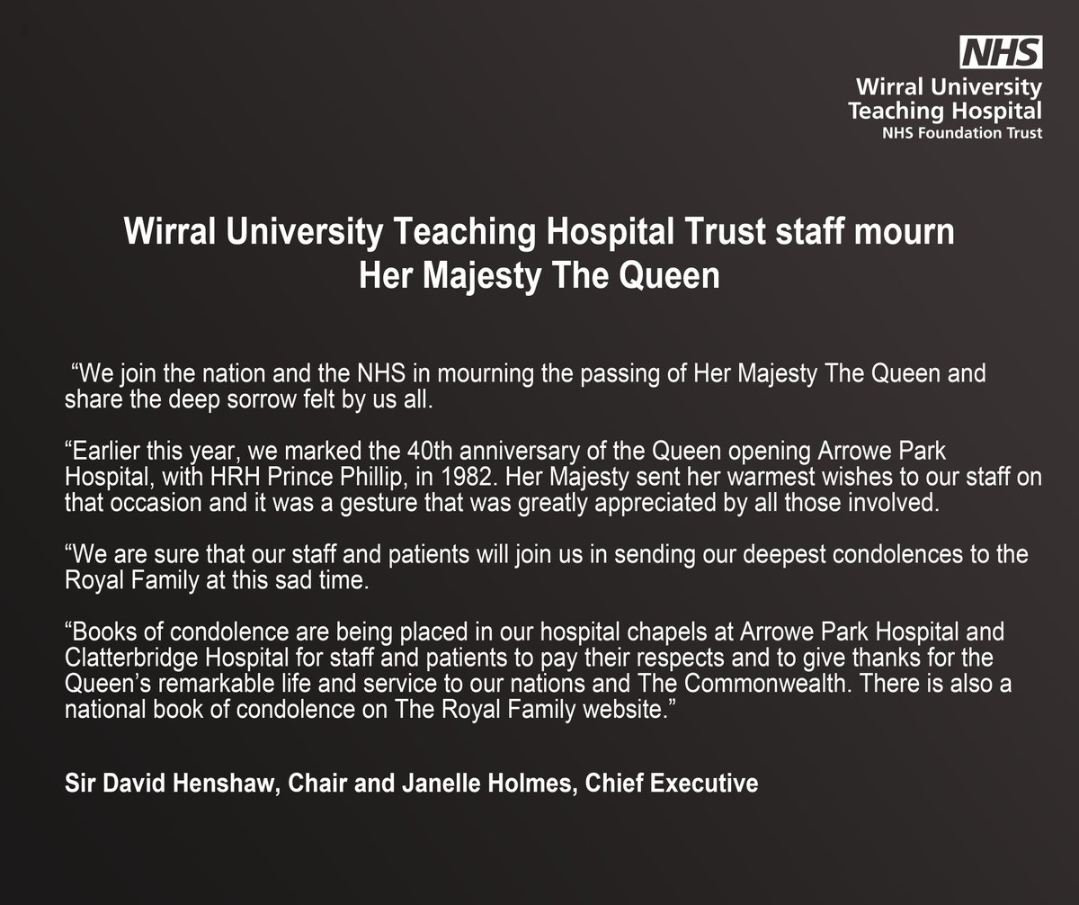 Wirral NHS Hospitals - Arrowe Park & Clatterbridge (@wuthnhs) on Twitter photo 