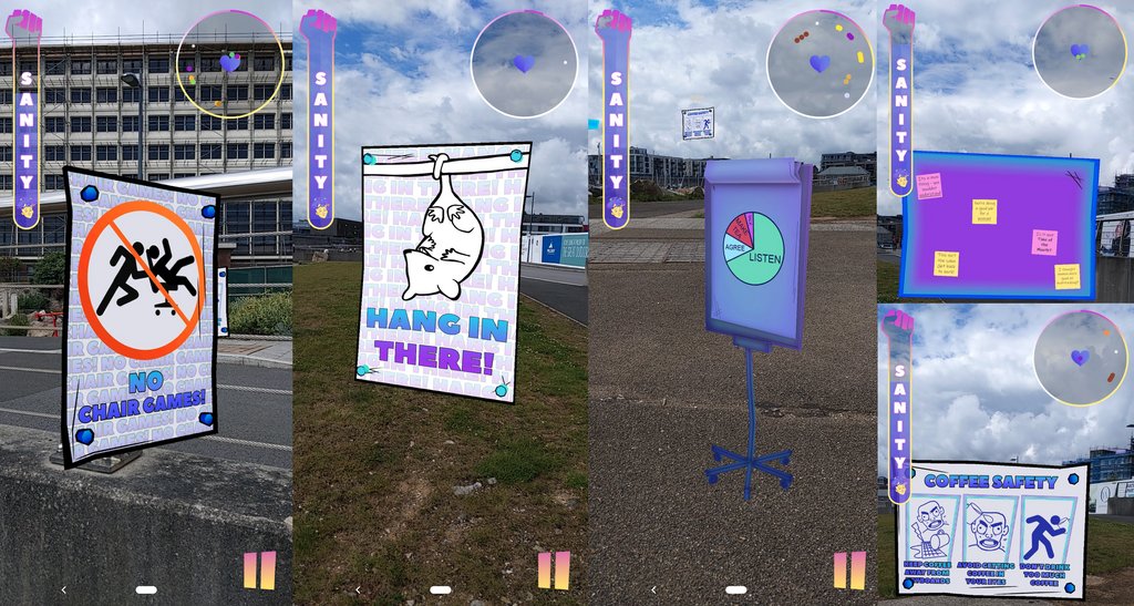 Some BTS shots of the cartoon neon DIY art in The Glass Ceiling Games! Check out our blog post on the art process here: glassceilinggames.com/news/behind-th…

#FeelGoodFriday #gameart #augmentedreality