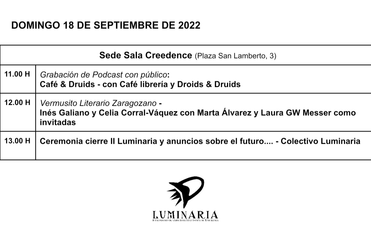 Luminaria2022's tweet photo. Programa #LuminariaZaragoza2022. 
Domingo 18. https://t.co/lPT3IoDmWp