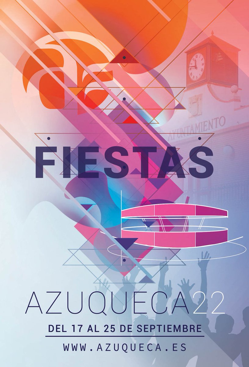 AytoAzuqueca's tweet photo. 🎉 Fiestas de Septiembre 2022 en #Azuqueca 🎉
👉 Del 17 al 25 de septiembre
🥳 45 Desfile de Carrozas
▶️ Activididades familiares y culturales, 🎵 música, 🚲 deportes y mucho más
👀 Disponible el programa completo en https://t.co/Gc5EsJ6OX9 https://t.co/ZhbQ7kxdp4