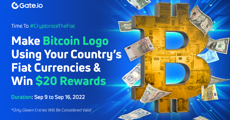 Gate's tweet photo. #CryptonizeTheFiat Contest

1️⃣Make a #Bitcoin logo using your country's actual fiat currency
2️⃣Share the image under this post &amp; tag @gate_io + 2 friends
3️⃣Win $20 worth of tokens

👇Entries only via Gleam link will be considered valid