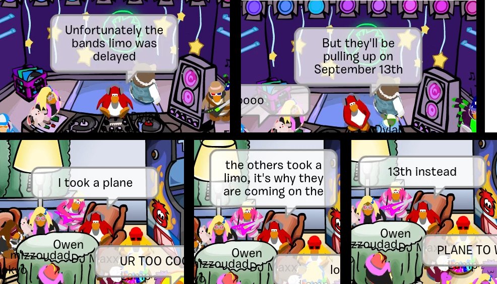 pineapple_table's tweet image. IMPORTANT #cpforever Music Jam informations!!!

1) The band's limo got delayed, they will be here on September 13
2) Red Sus ඞ, DJ Maxx is a man of culture
3) DJ Maxx is friends with everyone except for Herbert