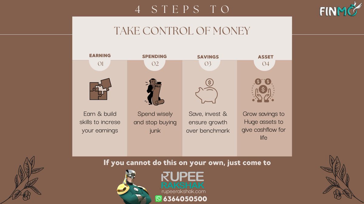 FinmoIndia's tweet photo. Disciplined approach helps in taking control of your money
#NSE #wealthmanagement #investment #savings #mutualfunds #stockmarket #sharemarket #wealthadvisory #investmentadvisory #SEBI #BSE #stocktrading #savingsbank #disciplinedinvestment #mutualfunds #bankfds #bankfd #Govtbonds https://t.co/50DL99v3hz