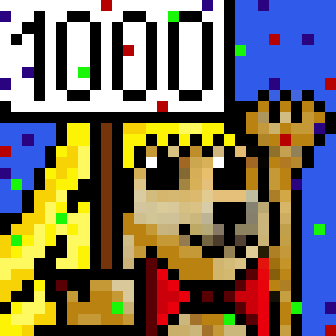 Wohooow, 1000 members in our #RealDogePunks TG community🎉🎉🎉. Thank you soooo much for your support and good vibes🙏! You always MMD 🥰☀️🐶

Not part of our Doggie fam yet? Come and join the #RDP party 🥳

#DogeChain #NFT $DC 

t.me/realdogepunks
discord.gg/p46aPZUjVS