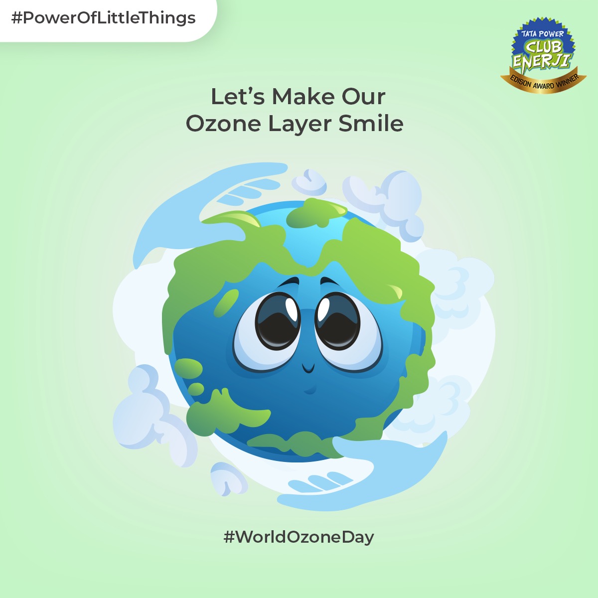 ClubEnerji's tweet photo. On #WorldOzoneDay, letโs make a promise to believe in the #PowerOfLittleThings and keep our ozone layer safe for a better future.
#OzoneDay2022 #ClubEnerji https://t.co/fuYuq5TNhk