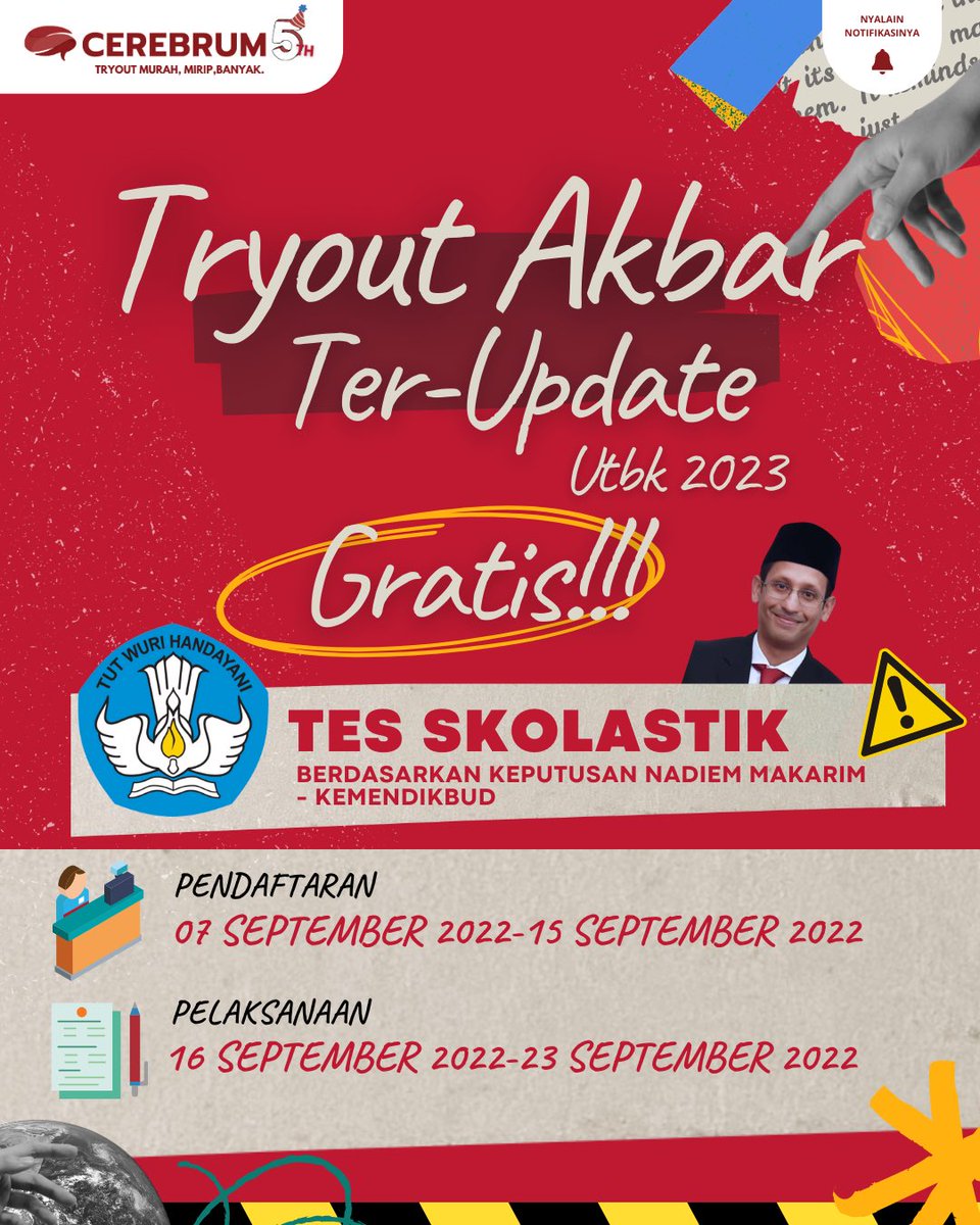 ⏰ Tryout Akbar Tes Skolastik UTBK 2023 Ter-update ⏰

Baca thread ini untuk mengetahui cara daftar dan mengerjakan TO gratisnya.