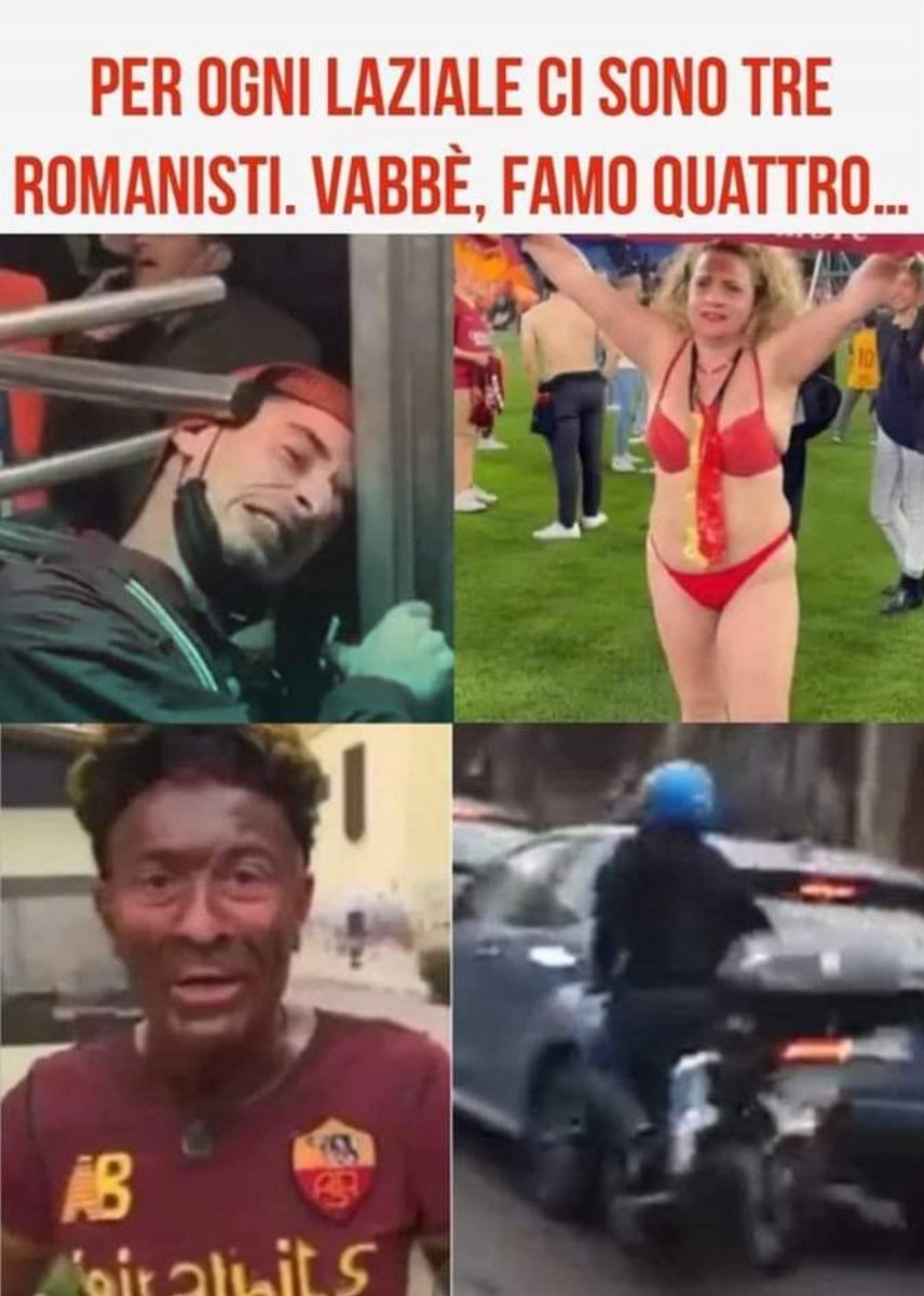 InsiderLazio's tweet photo. Quanti stupidi romanisti che vengono qui e rosicano...
Siete uno spettacolo! 
Grazie di esistere. https://t.co/PPH6imhmAY