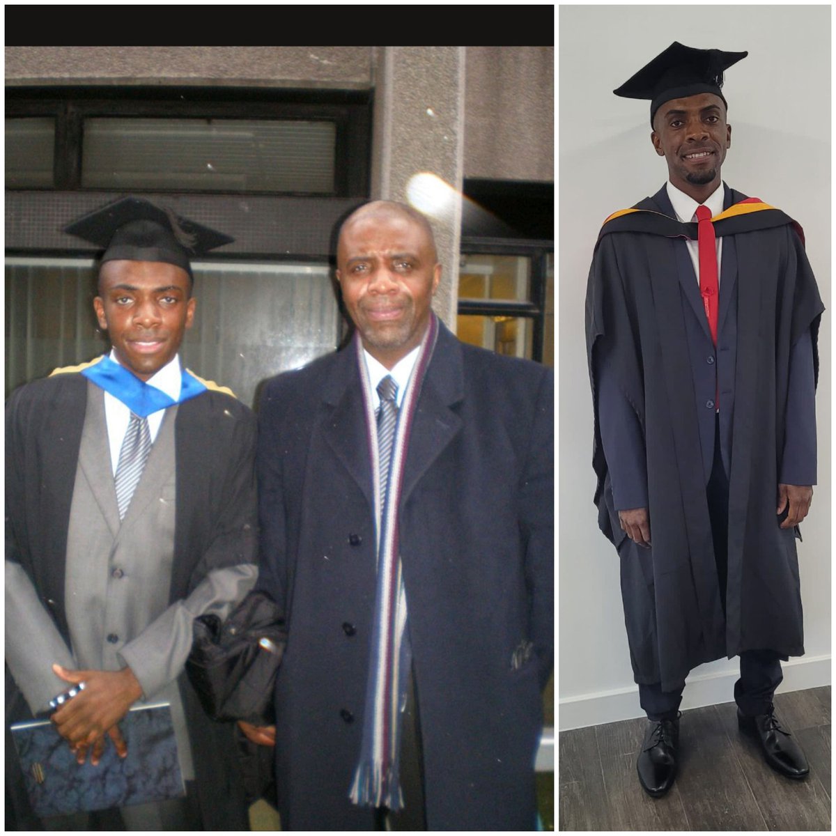 Graduation 2022 🎓🍾🥳 very happy to celebrate my achievements alongside fellow graduates, friends and family. 
Wish you was there Dad 🕊💙 
#WLVGrad #physiotherapist