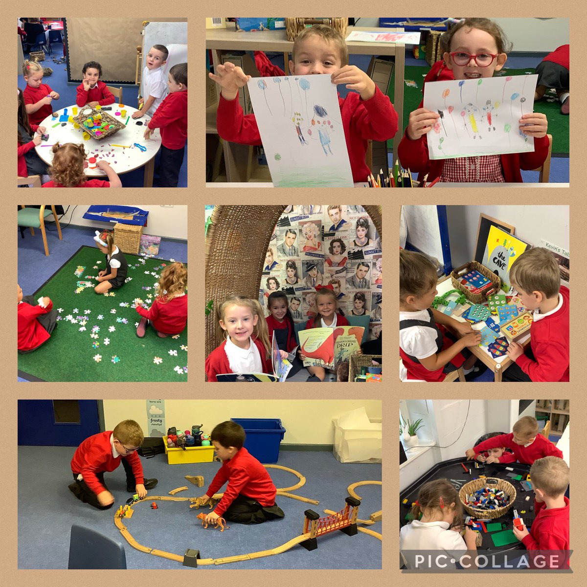 MillbrookBeech's tweet photo. Lots of fun happening in Dosbarth Beech and Dosbarth Willow this morning! 📚🧩🖍🚂 #TeamMillbrook @MillbrookP https://t.co/LAfMj29qA1