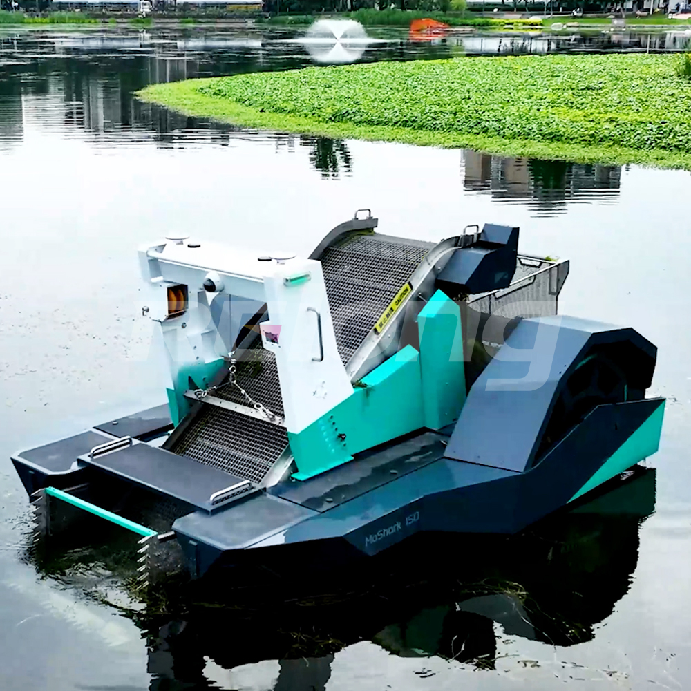 relong01's tweet photo. Relong unmanned mowing boat for lake&amp;pond management!
With the advancement of science and technology, unmanned technology has become more and more advanced and mature, and the fields of application are wider. 
#unmannedcleaningship
#smallcleaningship
#remotecontrolledship https://t.co/jdvKi90svQ