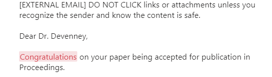 LydiaDevenney's tweet photo. Always good when you get an email like this on a Friday. https://t.co/6TDaZiPLgJ