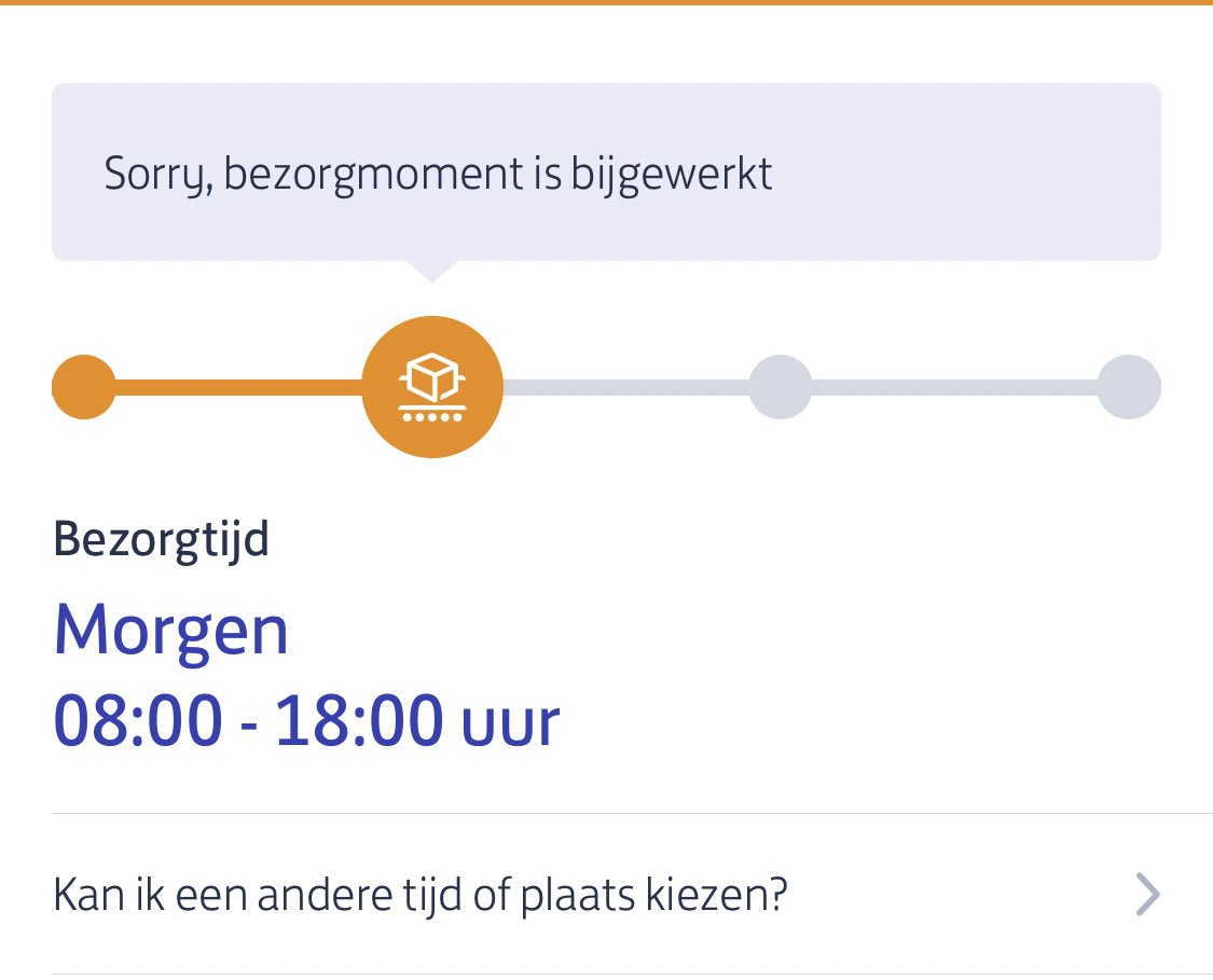 Iriscx_'s tweet photo. @PostNL ik heb nu echt al een aantal dagen op rij dat hij dit steeds aanpast. Ook is de bezorger steeds onderweg en ineens is het bezorgmoment aangepast. What to do? https://t.co/7x5ltumc8T