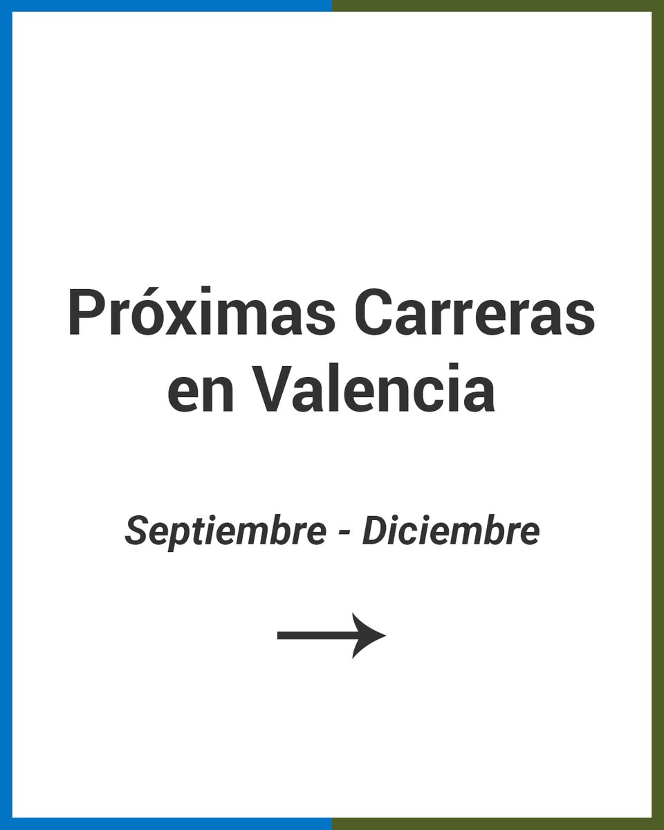 imeducv's tweet photo. El verano parece que va pasando y parece que el calor 🙏 nos de un respiro y nos deja disfrutar de una de nuestras pasiones, ¡el running!

Si a vosotros sois de los que no faltáis a ninguna carrera, os dejamos el listado de las de Valencia hasta final de año. 

ℹ Info @VCRunning https://t.co/dVTS3FCDl8