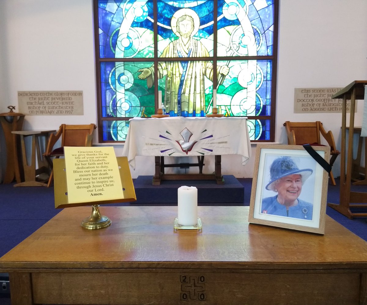 Following the death of Her Majesty, Queen Elizabeth II, the church is open for prayer. There is also a book of condolences in the church porch.
If you wish to leave floral tributes, there is an area designated on the village green beneath the village sign.