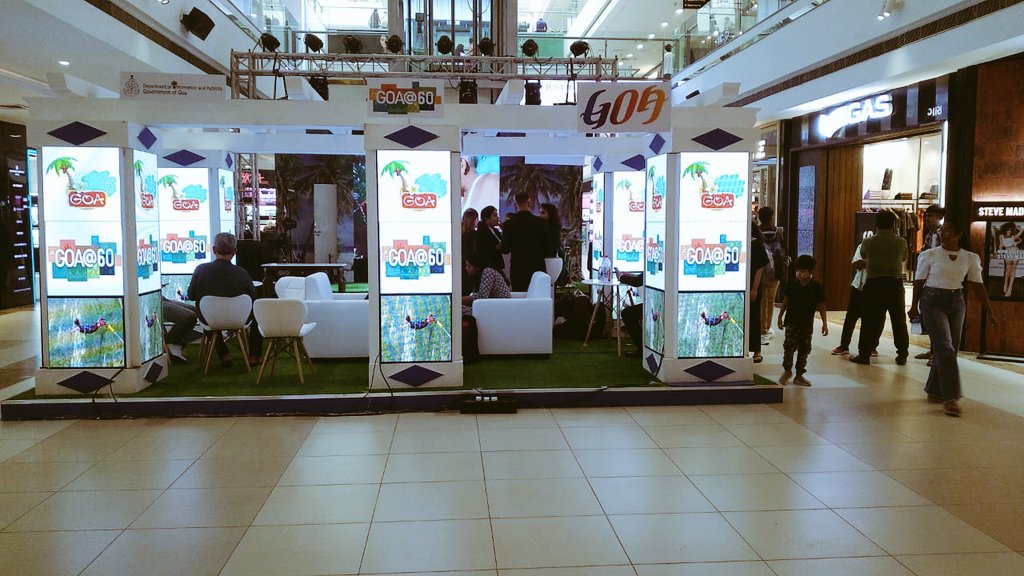 adas_goa's tweet photo. @dip_goa @TourismGoa @goa @seanadevent Goa@60 Mall Activity at @AhmedabadOne Mall, organised by the Department of Information and Publicity, Govt. of Goa. Event Management by @seanadevent https://t.co/FKR2IpnwAf
