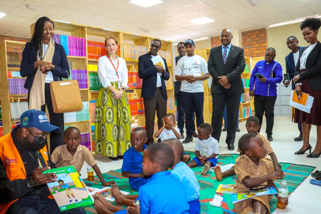 NyaruguruDistr's tweet photo. Yesterday at GS Munini:International #LiteracyDay! Celebrate with @NyaruguruDistr children by making time to read one of the the favorite books. @SomaRwanda @REBRwanda @Rwanda_edu #MakeTimeForLearning #Spaces4Reading #RwandaNLM2022 https://t.co/q7aqbKyBlV