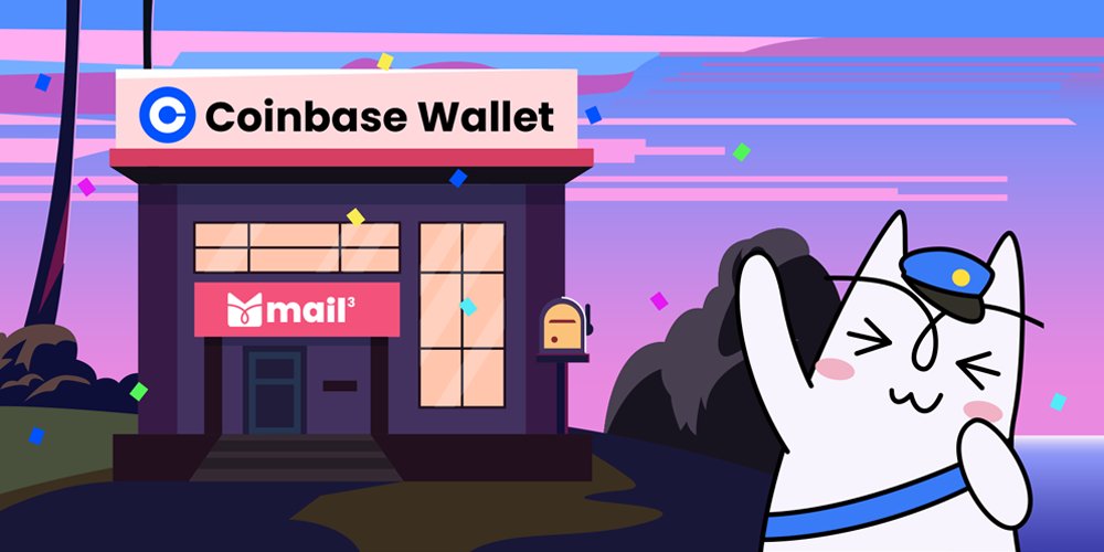 🍻 Mail3 supports @CoinbaseWallet now!

🏤 The Metaverse Post Office for Mail3.

🥳 You can access #Mail3 (mail3.me) and send/receive emails via @CoinbaseWallet.

✅ Follow &amp; RT

🎁 20 x Mail3 WLs #Giveaway 

⏲️ End on 48 hrs