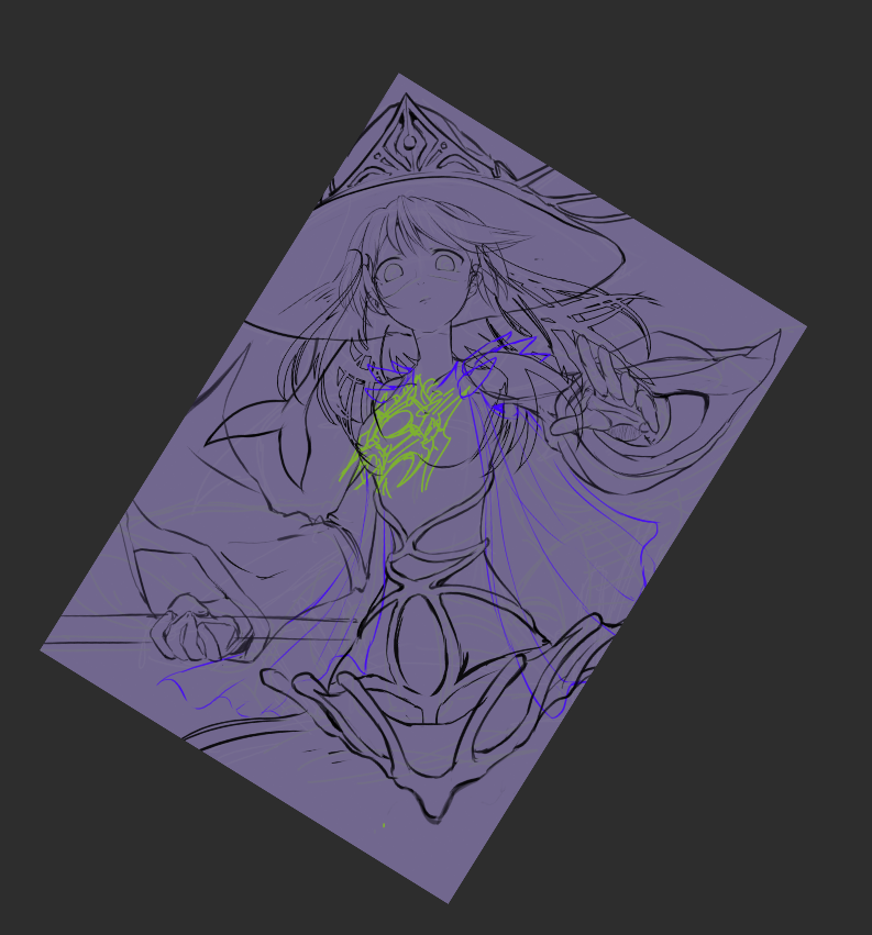 「一旦ご飯休憩 WIP 」|ミフトのイラスト