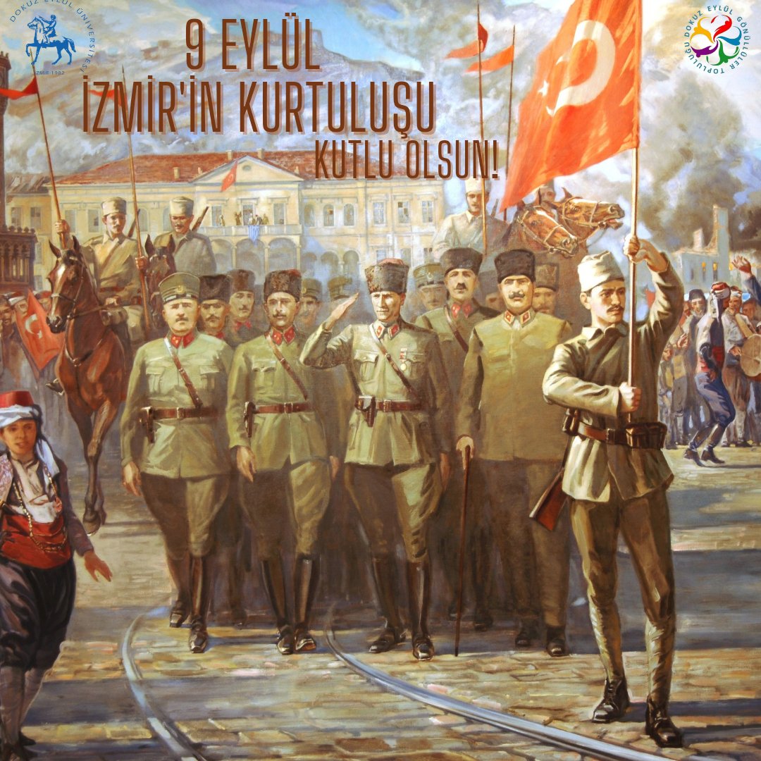 Güzel İzmir'imizin kurtuluşunun 100. yılı kutlu olsun! #9eylül #izmir #deü