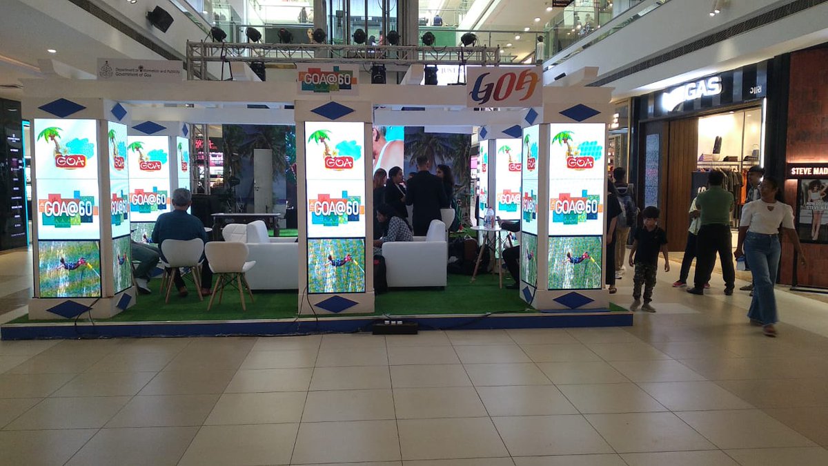 seanadevent's tweet photo. @dip_goa @TourismGoa @goa @EVENT360GOA  
Goa@60 Mall Activity at @AhmedabadOne Mall, organised by the Department of Information and Publicity, Govt. of Goa. 
Event Management by @seanadevent https://t.co/eQlkdeW6la